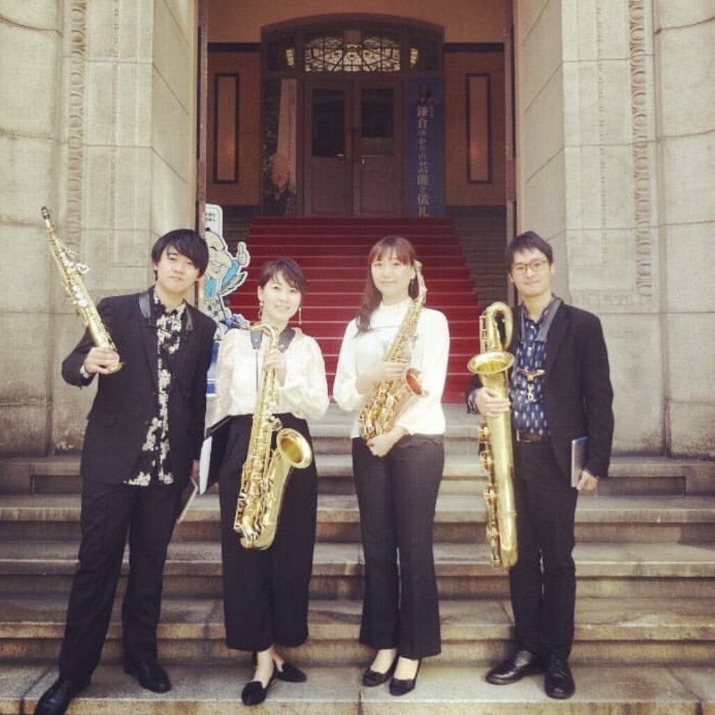 2018.11.1 カルテット演奏@神奈川県立歴史博物館前